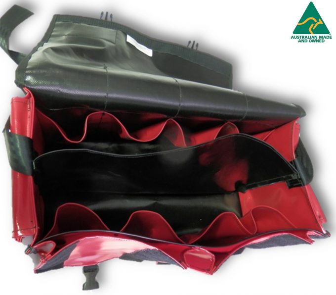 HXLB 060 Black Red 5 - X-Large Tool Bag with Pockets - Mine Shop